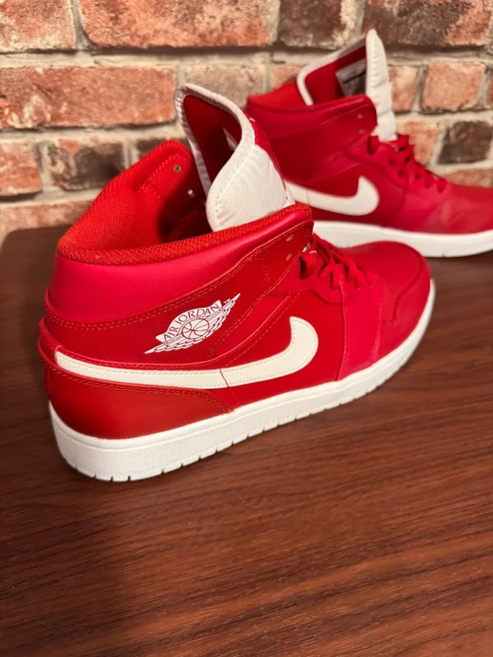 Nike Air Jordan 1 Mid Gym Red White - Size 13